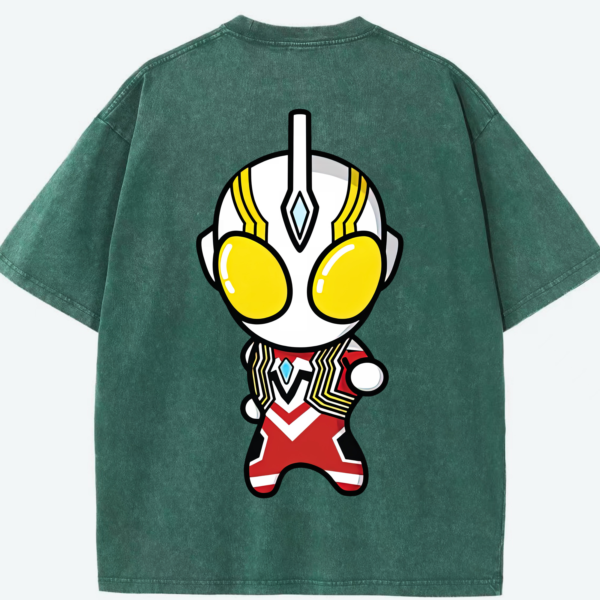 （画像用） ウルトラマン Ultraman 綿100% ヴィンテージ風 半袖Tシャツ（背面プリント）